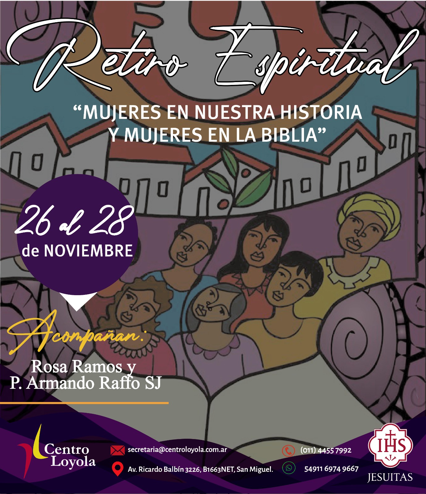 Retiro Espiritual Mujeres en nuestra historia y mujeres en la Biblia