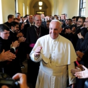Papa Francisco y seminaristas