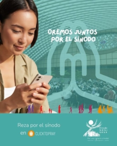 oremos juntos por el sinodo click to pray flyer